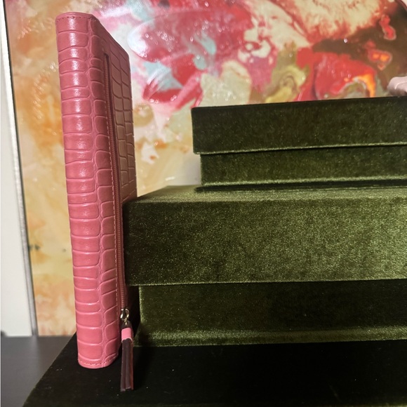 RADLEY LONDON Pink Croc-Embossed Wallet - Picture 3 of 13